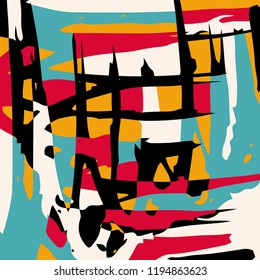abstract color pattern in graffiti style. Quality vector illustration for your design