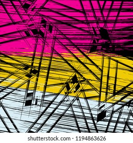 abstract color pattern in graffiti style. Quality vector illustration for your design