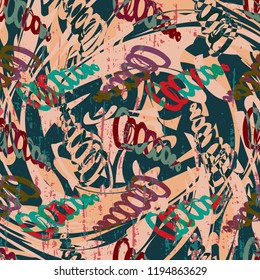 abstract color pattern in graffiti style. Quality vector illustration for your design