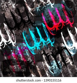 abstract color pattern in graffiti style Quality illustration for your design