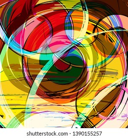 abstract color pattern in graffiti style Quality illustration for your design