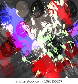 abstract color pattern in graffiti style Quality illustration for your design