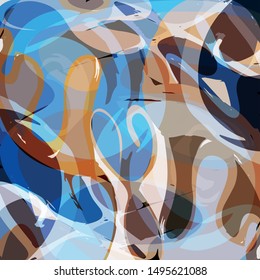 abstract color pattern in graffiti style quality illustration for your design