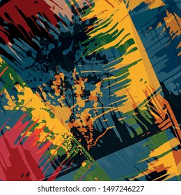 abstract color pattern in graffiti style Quality illustration for your design