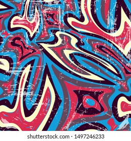 abstract color pattern in graffiti style Quality illustration for your design