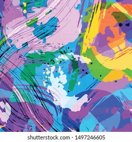 abstract color pattern in graffiti style quality illustration for your design