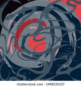 abstract color pattern in graffiti style Quality illustration for your design