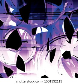 abstract color pattern in graffiti style Quality illustration for your design