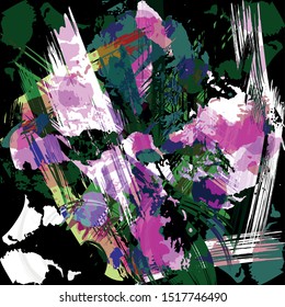 abstract color pattern in graffiti style Quality vector illustration for your design