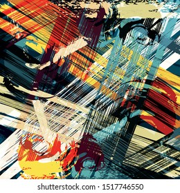 abstract color pattern in graffiti style Quality vector illustration for your design