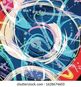 abstract color pattern in graffiti style. Quality vector illustration for your design