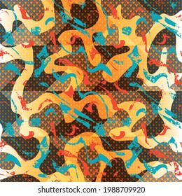abstract color pattern in graffiti style. Quality vector illustration for your design