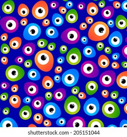 Abstract color pattern on a dark background. Vector template.