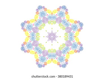 Abstract color pattern shape for design