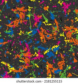 Abstract color pattern with spots, blots. Grunge background, digital graffiti. Design for printing on fabric, paper. Vector illustration.