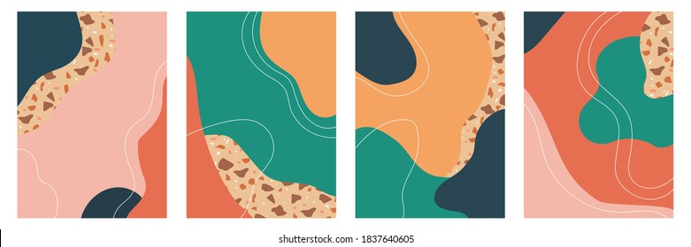 Abstract color pattern texture for doodle geometric background.
Vector template minimalist poster, pop art flyer, hipster style, wallpaper Art, print, web banner, template design, banners, placards