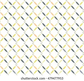 Abstract color petal circle design flower on white background pattern seamless backdrop wallpaper. Vector image