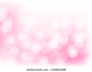 Abstract color pink light bokeh blur background