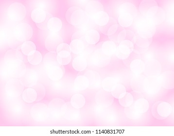 Abstract color pink light bokeh blur background
