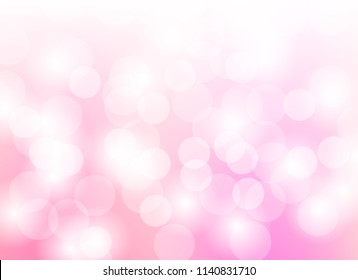 Abstract color pink light bokeh blur background