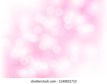 Abstract color pink light bokeh blur background