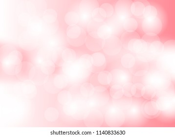Abstract color pink light bokeh blur background