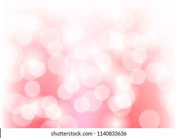 Abstract color pink light bokeh blur background