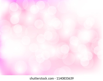 Abstract color pink light bokeh blur background