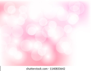 Abstract color pink light bokeh blur background