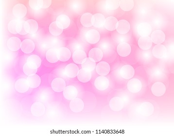 Abstract color pink light bokeh blur background