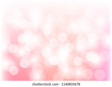 Abstract color pink light bokeh blur background