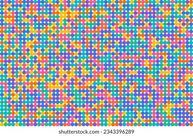 Abstract color polka dots pattern background
