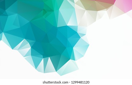 Abstract Color Polygon Background Design, Abstract Geometric Origami Style With Gradient - Vector