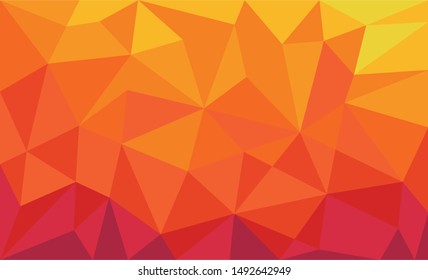 Abstract Color Polygon Background Design, Abstract Geometric Origami Style With Gradient.
