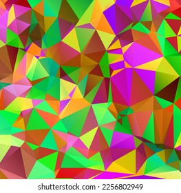 Abstract Color Polygon Background Design, Abstract Geometric Origami Style With Gradient - Vector
