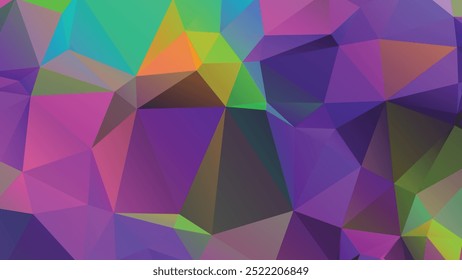 Abstract Color Polygon Background Design, Abstract Geometric Origami Style With Gradient