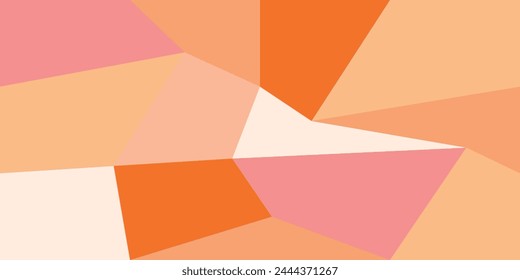 Fondo Abstractas del polígono del color, estilo geométrico Abstractas del origami. Vector futurista de fondo multifuncional. Naranja, color rosa