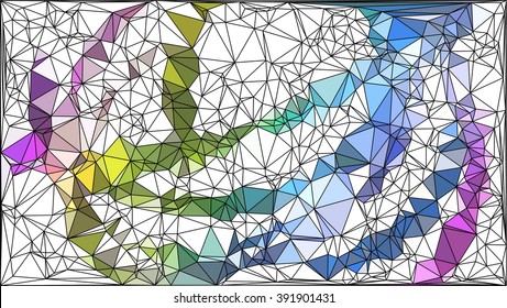 Abstract color polygonal background