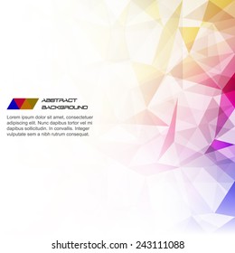 Abstract color polygonal background/vector illustration, design with place for your content or creative editing