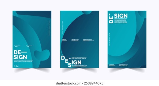 Plantillas de diseño de fondo de póster de color Abstractas
