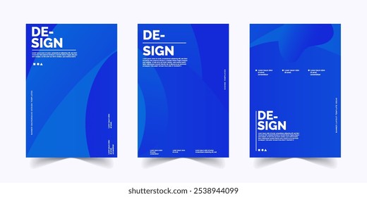 Plantillas de diseño de fondo de póster de color Abstractas
