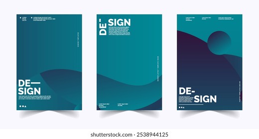Abstract color poster background design templates