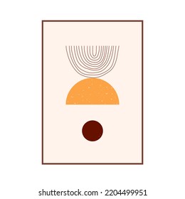 Abstract color poster with geometric shapes and hand-drawn lines.