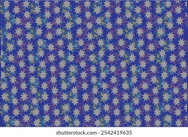 
Abstract color poster seamless decorative pattern in blue backgroung 