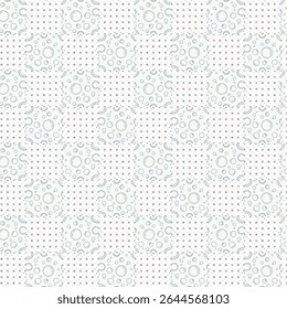 Abstract color poster seamless decorative pattern art vector illustration isolated on muted background	