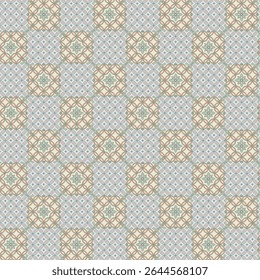 Abstract color poster seamless decorative pattern art vector illustration isolated on muted background	