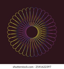 
Abstract color poster wave background animation computer screen 3D illusion background.