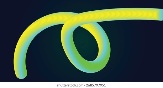 Abstract Color Rainbow Gradient Shapes Set. Vector Graphic with Wavy Lines in Bright Colors. Colorful Fluid Wave Pattern. Squiggly Design Elements.