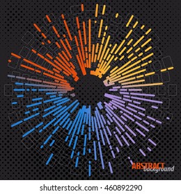 Abstract Color Rays background