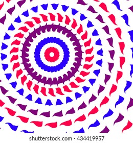 abstract color rays and ring . vector illustration